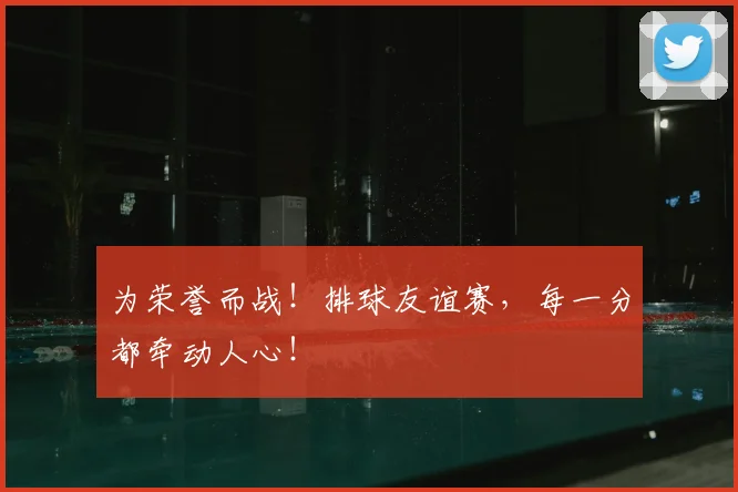为荣誉而战!排球友谊赛,每一分都牵动人心!